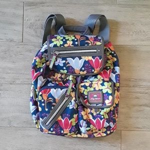 Lily Bloom Floral Backpack Purse